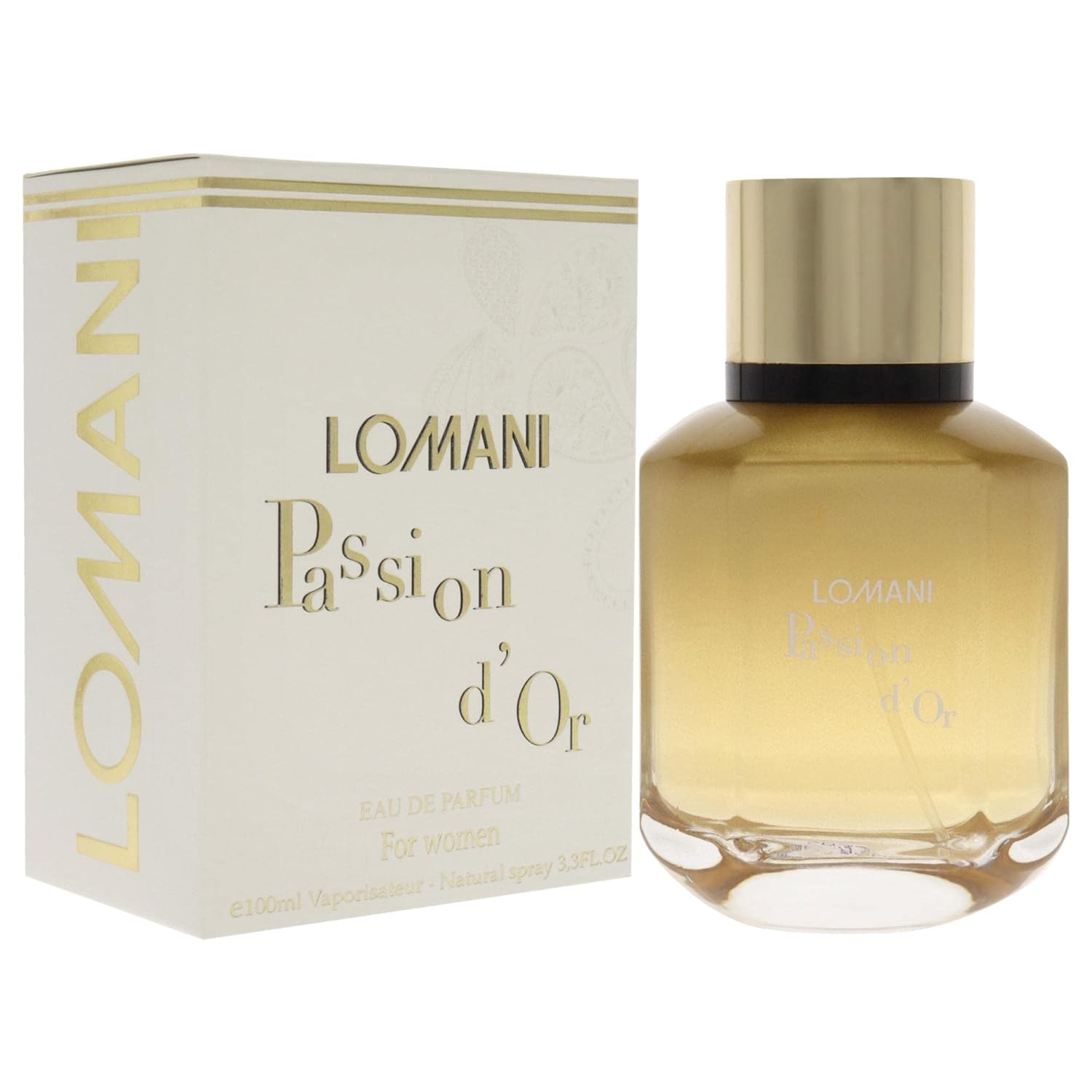 Lomani Paris Passion D'or For Women Eau De Parfum 100ml 3.4 Fl.oz. Perfect Gift For Wife | Long Lasting