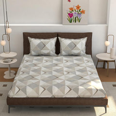 Premium Single Bedsheet With 1 Pillow Cover - 60 X 90 Inches, Grey | Soft Lightweight & Color Resistant | All-Season Bed Sheet