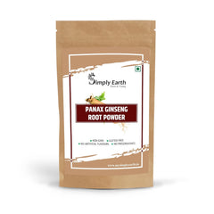 Simply Earth Panax Ginseng Powder, Korean Red Ginseng, For Immunity, Cognitive Support, Muscle Strength & Energy | 100gm 0.2lbs