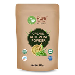 Pure Nutrition Organic Aloe Vera Powder 100% Organic, Supports Digestive Health, Promotes Skin Wellness, Hydrates & Nourishes, Convenient Powder, 227gm 0.5lbs