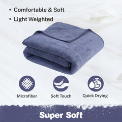 Fezora Microfiber Bath Towel 400 Gsm | For Men & Women Soft & Absorbent Weft Knitting Towels | Quick Dry Large Size Towel (Dark Grey & Beige) - 2 Piece