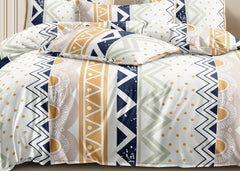 King Size Comforter With 1 King Size Flat Bedsheet & 2 Pillow Cover - (90x100 Inch) Multicolor | Perfect Gifts Set Wedding, Anniversary - 4 Pcs Bedding Set