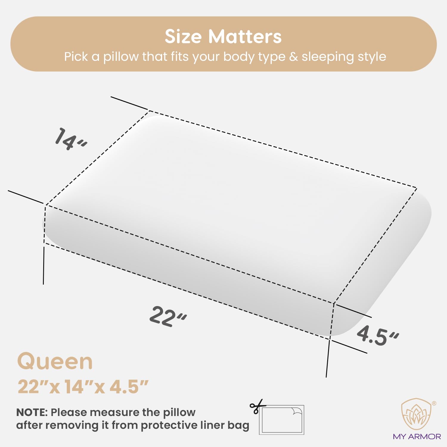 Memory Foam Pillow, Orthopedic Pillows For Neck Pain Relief - 4.5 Inch Thick, Queen Size | White Pillows Without Cover, Portable, Neck Support, Adjustable, Breathable - Pack Of 2