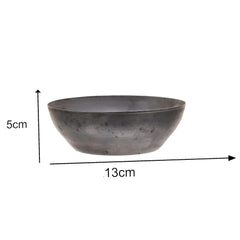 Pure Black Iron Heena Bowl, 5.5 Inches | Katora For Henna Mehndi Paste - Hair Color Bowl
