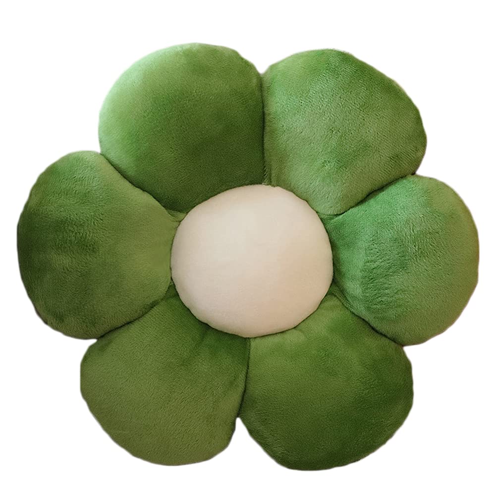 Sunflower Shaped Pillow 6 Kali, Cute Preppy Decorative Throw Pillow, Teal Green - 50 Cm | Floor Cushion With Fiber Filling For Aesthetic Decoration | Soft & Plush Pillow, Versatile Use