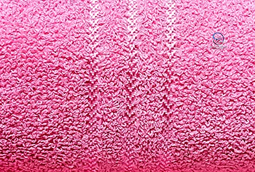 Lush Haven Decor Extra Large Big Men Bath Towel 1000 Gsm | 100% Pure Cotton Full Size Xxxl Ultra Soft, Absorbent & Quick Dry Towel (Pink) - Pack Of 2