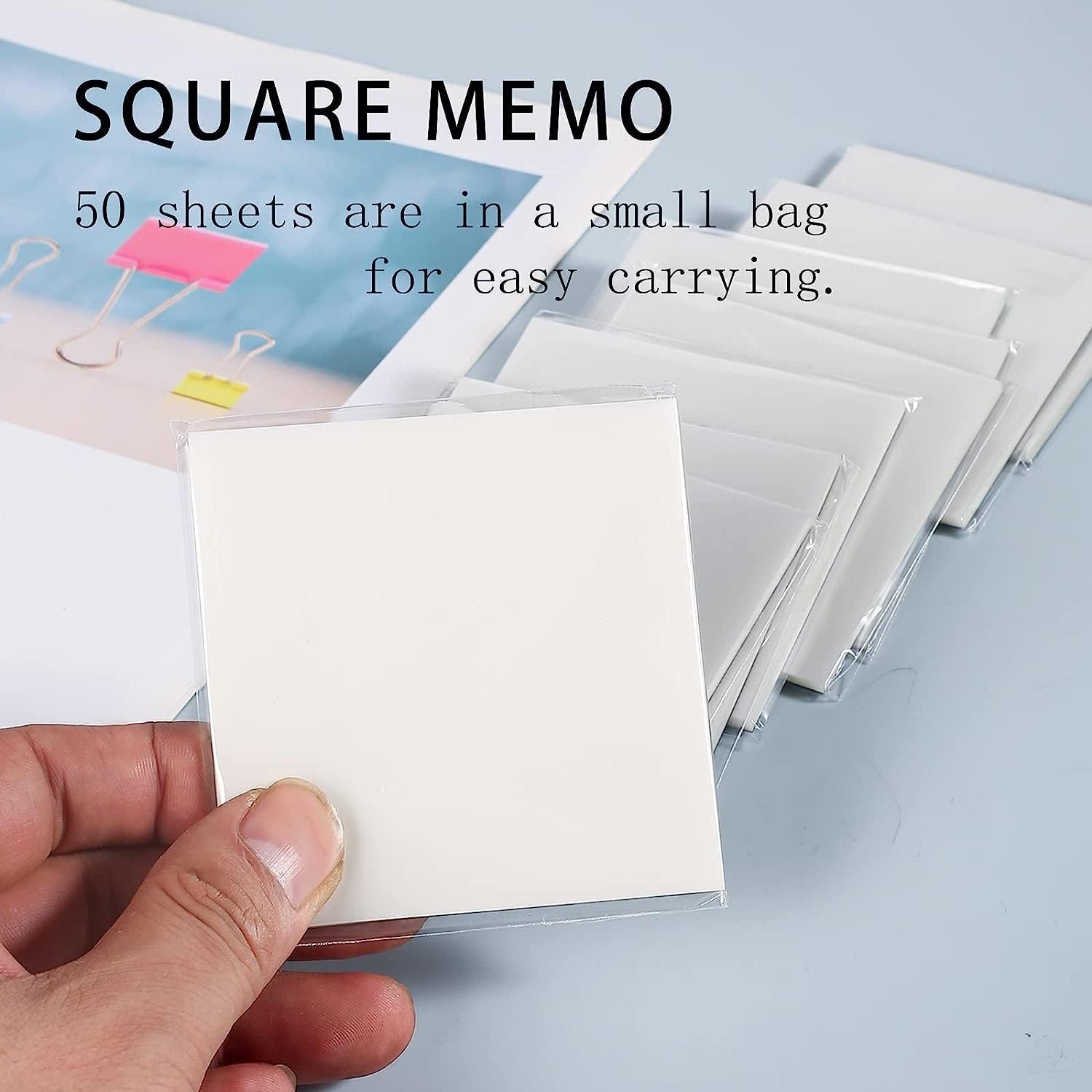 Transparent Sticky Notes, Self-Adhesive Sticky Tabs Sticky Index Tabs For Books Page - 100 Pcs