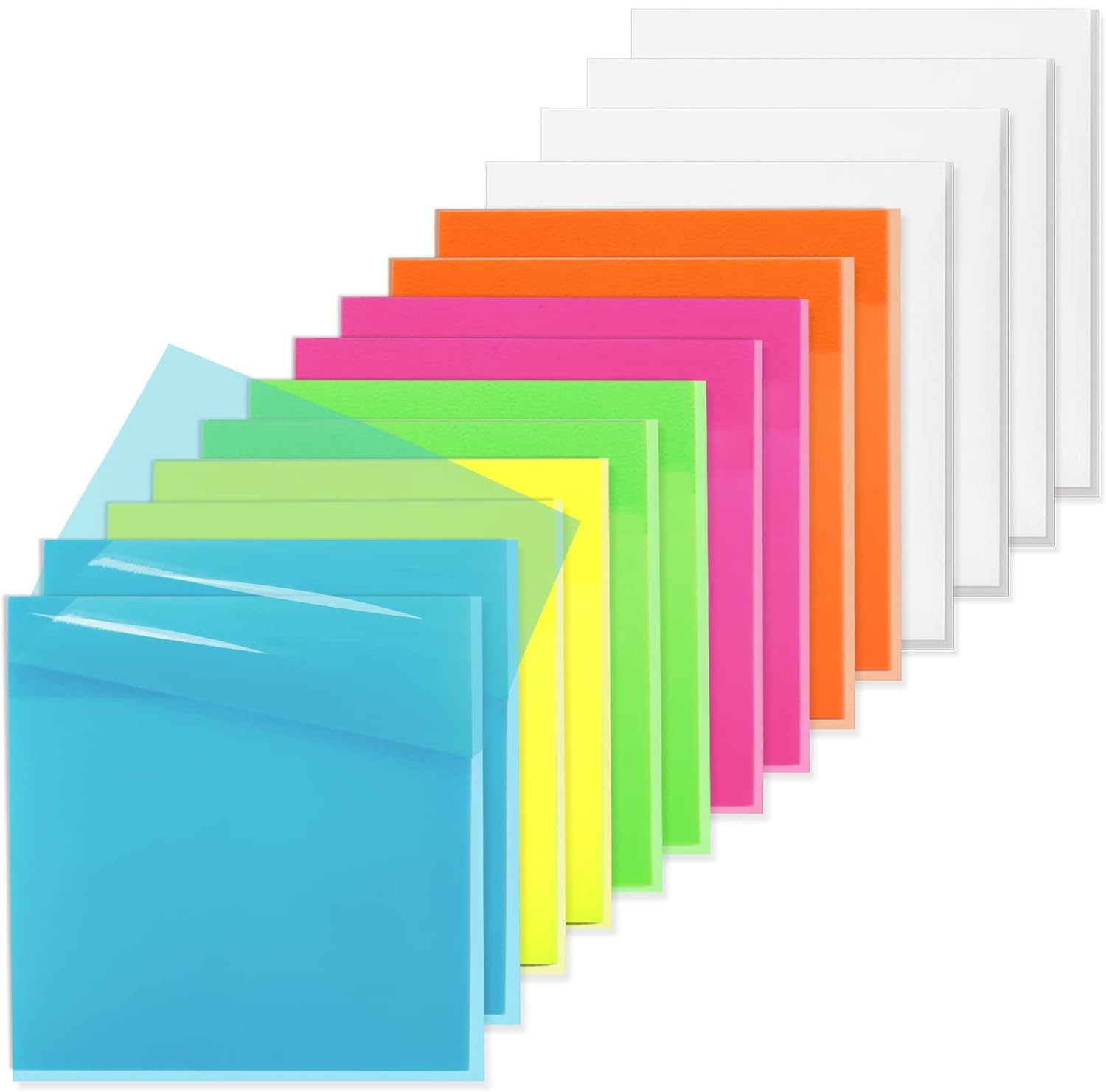 Transparent Sticky Note Pads - 300 Pcs Waterproof | Suitable For Reading, Studying, Home, Office