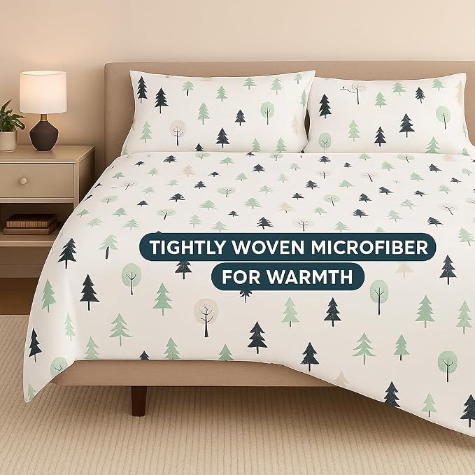 King Bedsheets Include Pillow Cover, Ultra Soft - 108x108 Inches, White | Ideal For Home, Hotel, Villa, Resort & Guest House Double Bedsheet
