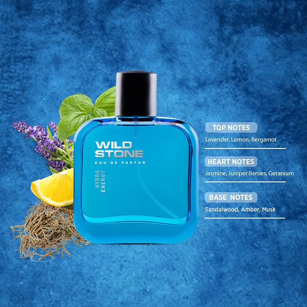 Wild Stone Edge, Forest Spice, Hydra Energy & Ultra Sensual EDP Perfume Combo Set For Men 120ml 4.0 Fl.oz. | Long Lasting