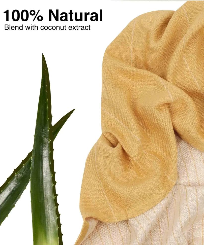 Doctor Towels, Banana Double Cloth Bath Towel, Super Soft & High Absorbency Towels For Sensitive Skin, Quick Dry Towels For Bath Large Size Pack Of 2 (Orange & Gold)