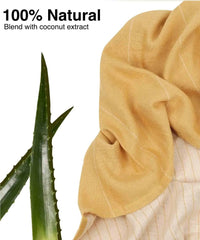 Doctor Towels, Aloe Vera Towel Set Of 3-1 Bath Towel, 1 Hand Towel, 1 Face Towel, Super Soft & High Absorbency Towels For Sensitive Skin, Quick Dry Towels Large Size (Sunset Gold)