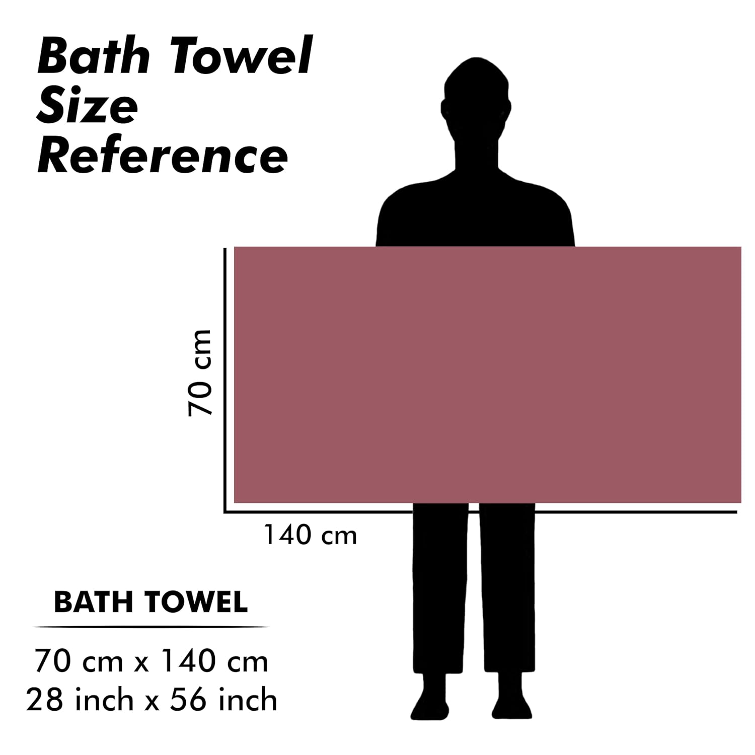 Urbanleaf Microfiber Large Bath Towel 700 Gsm | Quick Dry Super Absorbent Bath Towel For Men & Women (Wine & Green Stripe) - Pack Of 2