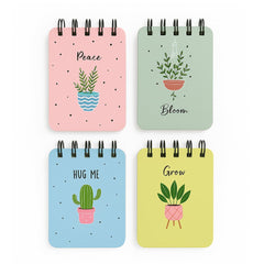 Pocket, Size Notepad 100 Pages, Mini Memo Pads For Daily Notes, Lists, Work - Nature Notes, 4pcs
