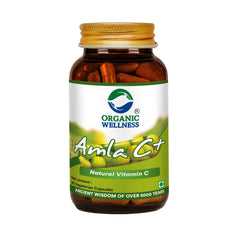 Organic Wellness Amla C+ (Amalaki) Capsules For Enhanced Hair, Skin, Digestive Health & Metabolism Support | 90 Veg Capsules 150gm 0.3lbs