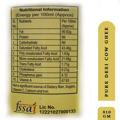 Premium Indian Desi Cow Ghee By Gavyamrut | Great Source Of Healthy & Nutrients Desi Cow Ghee Good For Calcium | (5 Litr) 169.0 Ounce | Tin Pack
