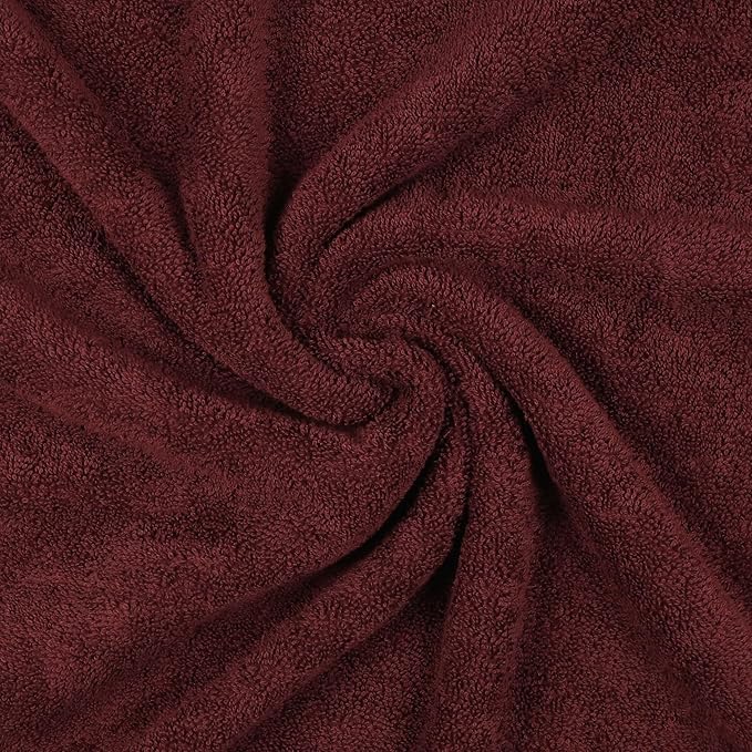 Lrsdaa Terry 100% Cotton Large Size Bath Towels 500 Gsm | Bath Towels For Women & Men (Maroon)
