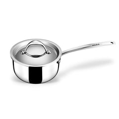 Triply Stainless Steel Tea Pan Or Milk Pan With Lid - 1 Liter, 14cm | Gas & Induction Base Sauce Pan