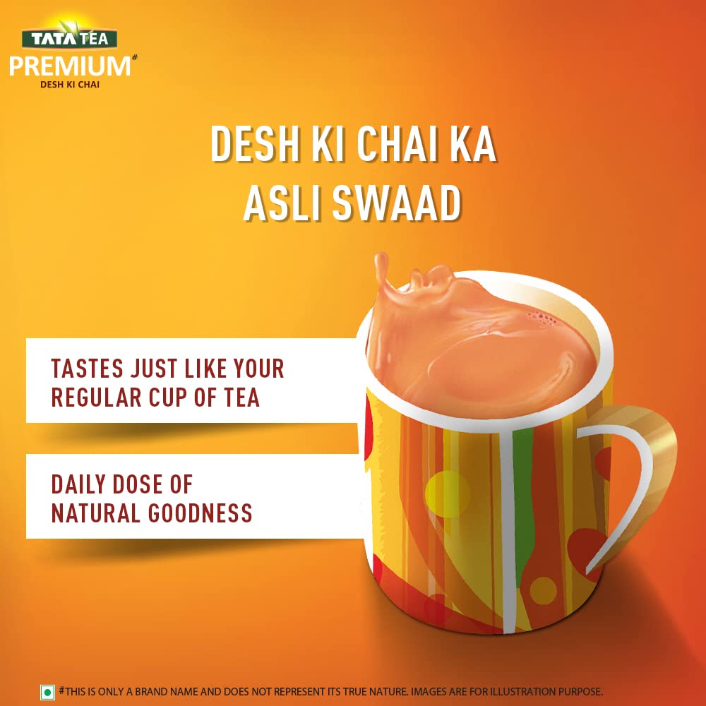 Tata Tea Premium Teaveda Assam Tea Leaves - 250gm, 8.8 Ounce | With Goodness Of Time-Tested Indian Ingredients -Tulsi, Elaichi, Ginger & Brahmi | Medium Caffeine Chai Patti