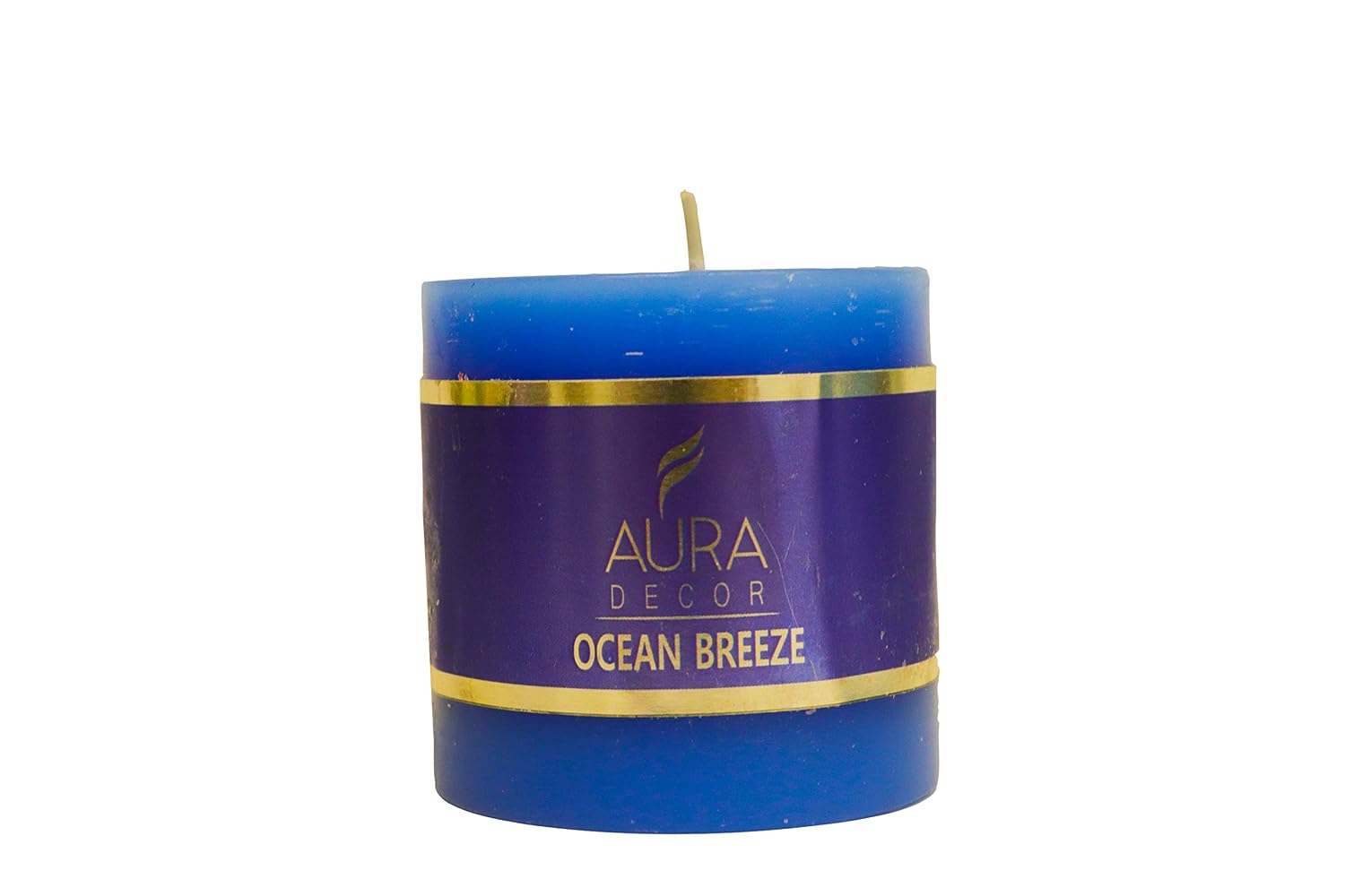 OCEAN BREEZE FRAGRANCE PILLAR CANDLE SET OF 2 FOR ROMANTIC CANDLE