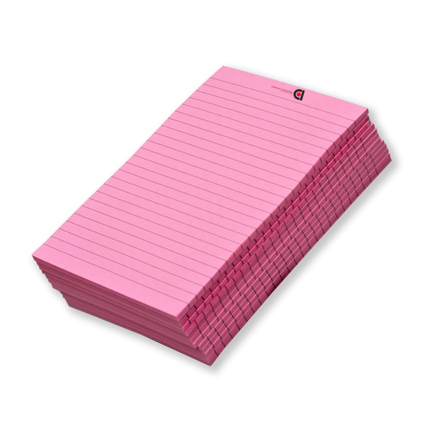 Writing Notepad Ruled 10.5x8.5 White, Pack Of 6 & 5 X 8 Pink, Pack Of 12- Inch 50 -Sheet Lined