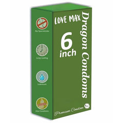 Premium Silicone Dragon Textured 7 Inch Condom | Re Us Able & Wa Sh Able | Skin Color | Pack Of 1
