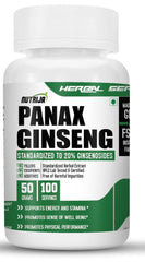 Nutrija 100% Pure Panax Ginseng Extract Highly Potent As It Is Standardized To 20% Ginsenosides | 50gm 0.1lbs