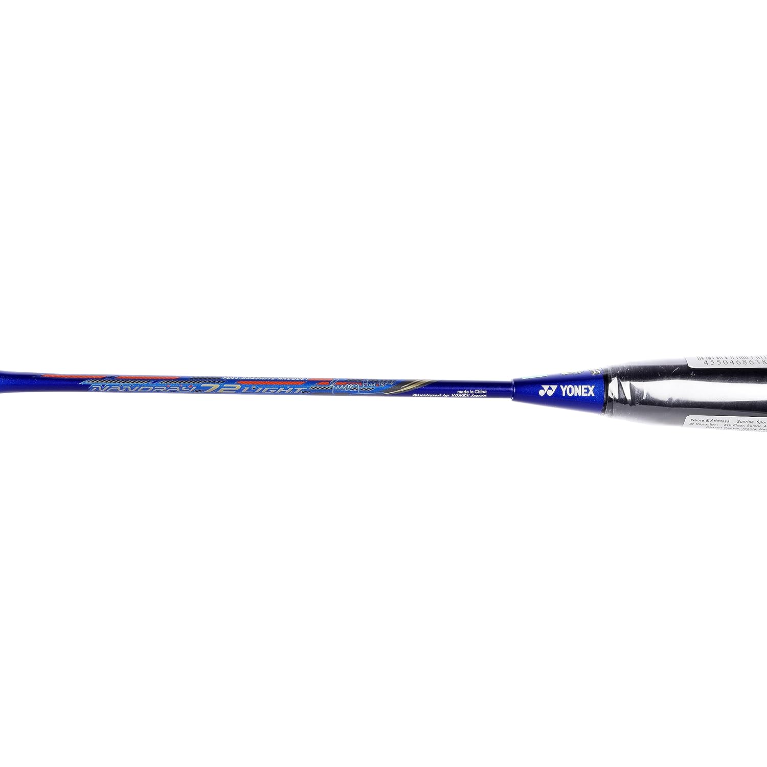 Yonex Badminton Racquet NANORAY 72 LIGHT, G4 5U, Colour - Blue, Grip Size - 4 3/4 Inches, Material - Carbon Graphite