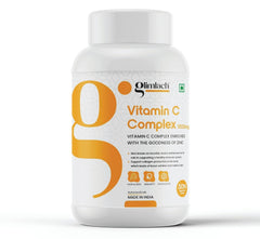 Glimlach Vitamin C Complex Tablet With Amla & Zinc For Men And Women - Supports Energy, Immunity, Antioxidant | 50 Veg Tablets , 100gm 0.2lbs