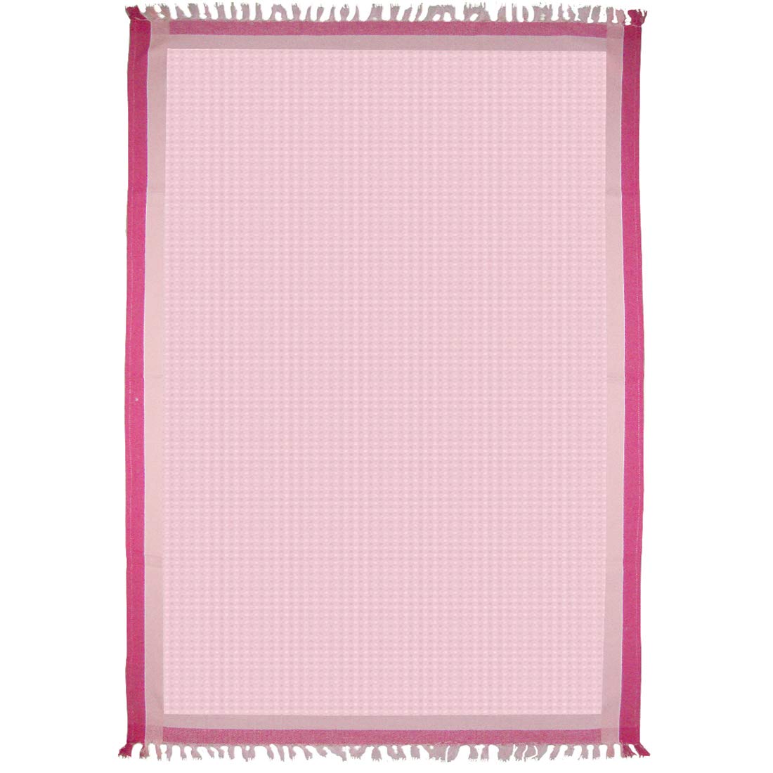Athom Living Light Weight Cotton Premium Waffle Border Bath Towel | Pack Of 4