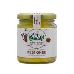 Organic Natural Himalayan Cow Desi Ghee By Himalayan Gatherer | Great Source Of Protein Fiber Homemade Desi Cow Ghee Good For Roast Makhana | (150ml) 5.0 Ounce | Jar Pack