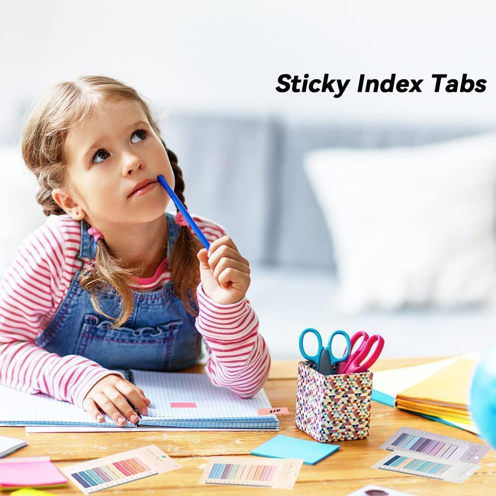 Index Tabs Sticky Notes With Ruler Color Sticky Tabs For Notebook, Books - 3 Packs