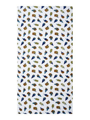 Mafatlal Coo Coo 100% Cotton Kids Bath Towel 250 Gsm | Soft, Lightweight & Quick-Dry Fun Cartoon Print Towel (Off-White) - 1 Pcs