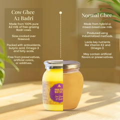Natural A2 Badri Cow Ghee By Himalayan Natives | Highly Nutritious Desi Cow Ghee Perfect For Sweets & Dishes | (250ml) 8.4 Ounce | Jar Pack