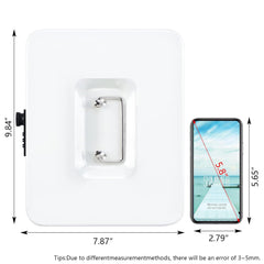 Large Cash Box With Combination Lock Safe Metal Money Box With Money Tray For Security Lock Box 9.84"X 7.87"X 3.54" Colour - White