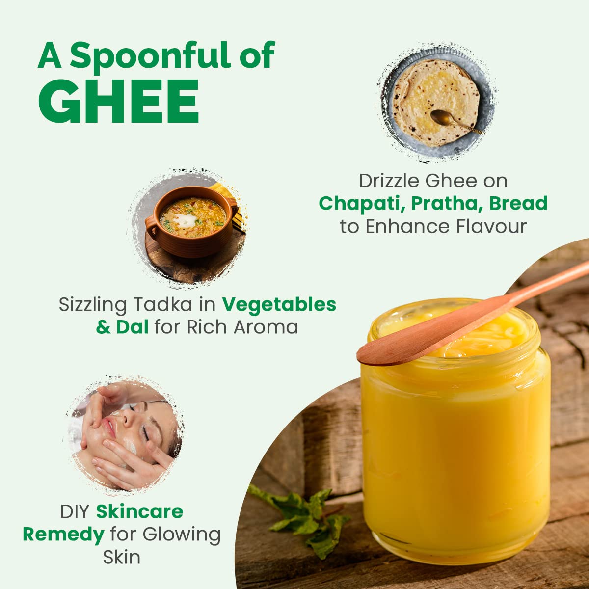 Organic Cow Ghee By Auric | Healthy & Delicious Nutrients Lab Certified Desi Ghee Protact Eyesight | 2 Litr (1 Litr * 2) 67.6 Ounce | Box Pack