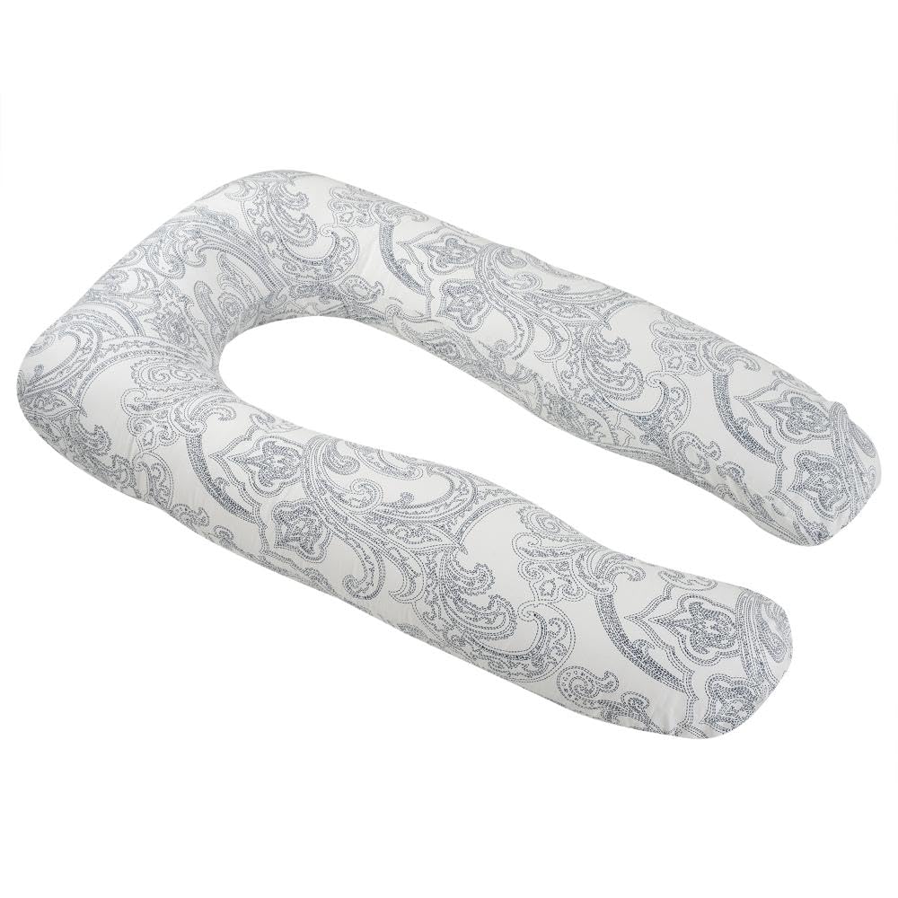 Pregnancy Pillow, U Shaped Pillow, Maternity Pillow For Sleeping - White | 100% Cotton Pillow For Pregnant Mothers With Breathable & No Heat Fabric - Full Body Support For Better Sleep