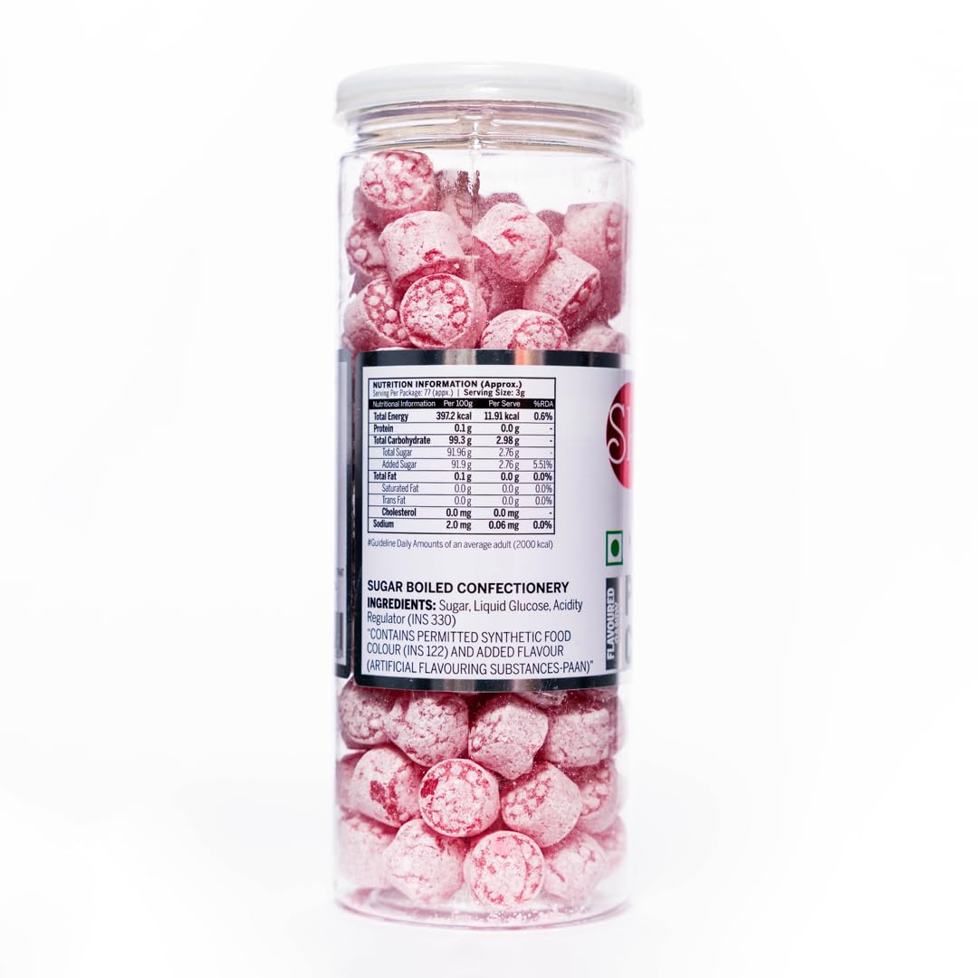 Shadani Paan Candy (Can Of 230gm), | Meetha Refreshing Candies For Kids & Adults | 90'S Kids Special