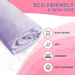 Enrich Homes Bath Towels 550 Gsm | For Women Large Size Absorbent Microfiber Bath Towel 2x Softer Than Cotton Towels (Light Lavender)
