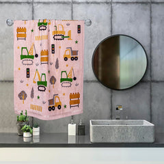 Rangoli 100% Cotton Kids Bath Towel 400 Gsm | Super Soft & Highly Absorbent, Anti-Bacterial & Anti-Odour, Multipurpose Towels (Peach)