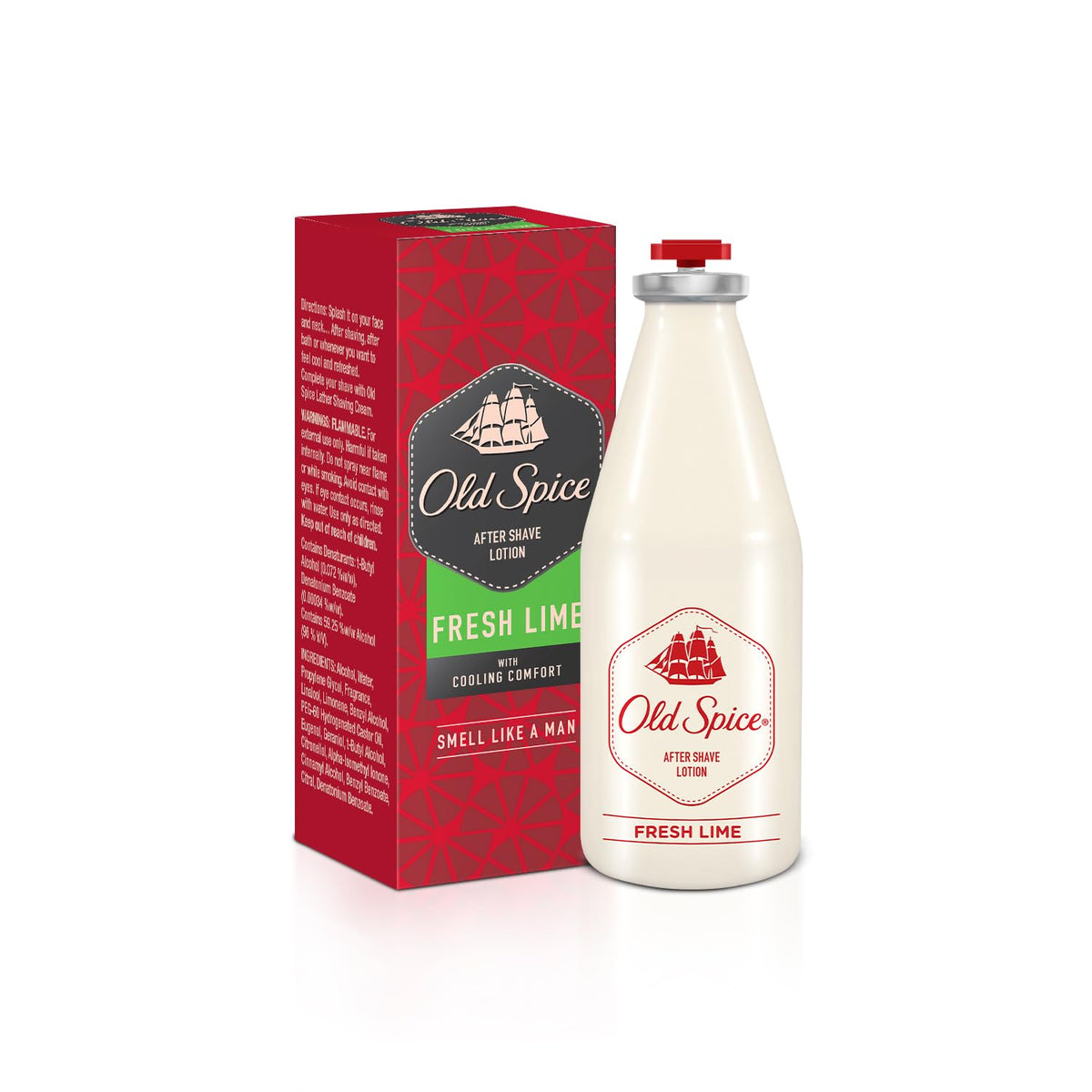 Old Spice After Shave Lotion | Fresh Lime | Cool , Aromatic & Fresh | 150ml 5 Fl.oz.