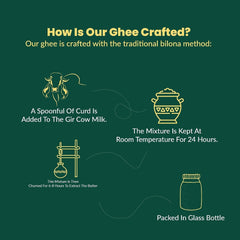 Pure A2 Bilona Gir Cow Ghee By Corbett Organic Valley | Vedic Bilona Method Traditional Curd Churned Grass Fed Gir Cow Ghee For Weight Loss | (250ml) 8.4 Ounce | Jar Pack
