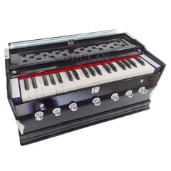 Musical Instrument Harmonium - 7 Stoppers, 39 Smooth Conditioned Keys, Double Bellow, Two Reeds (Base- Male), Perfect For Every Octave | Compact & Portable Design