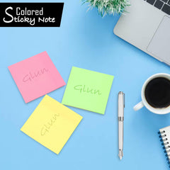 Multicolor Sticky Notes 400 Sheets Strong Adhesive, Self-Stick | Ideal For Notes, Organization