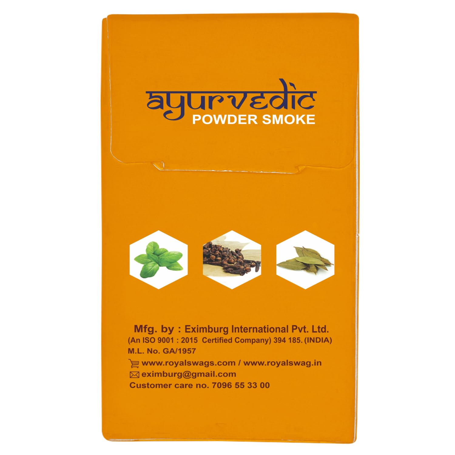 Royal Swag Ayurvedic & Herbal Cigarette, Frutta Flavour Smoke Tobacco Free Cigarettes Helps In Quit Smoking - 100 Sticks + 1 Shot