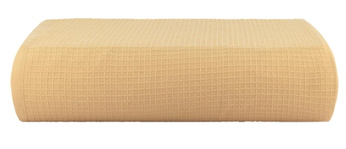 Casa Copenhagen Egyptian Cotton Waffle 1 Pcs Large Bath Towel 500 Gsm (Beige)