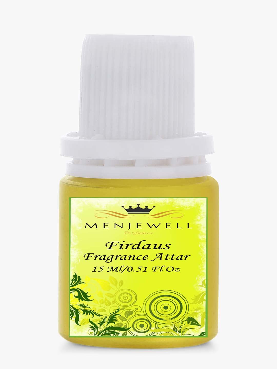 Menjewell Firdaus Fragrance Attar Perfume 15ml 0.5 Fl.oz. Unisex Fragrance | Long Lasting | Alcohol Free