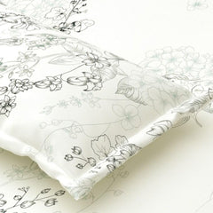 Super King Pure Cotton Bedsheet With 2 Pillow Covers | 108 × 108 Inches, Cream & Black | Soft Breathable Floral Design Bedding | Comfortable Sleep All Year