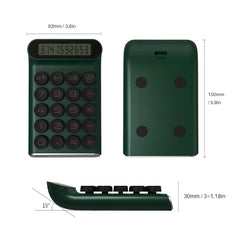 Mechanical Switch Calculator, Handheld For Daily And Basic Office,10 Digit Large LCD Display (Green) |