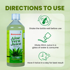 Baidyanath Aloe Vera Juice With Pulp, No Added Sugar Source Of Natural Nutrients, Boosts Immunity & Digestion | 1000ml 2.2lbs